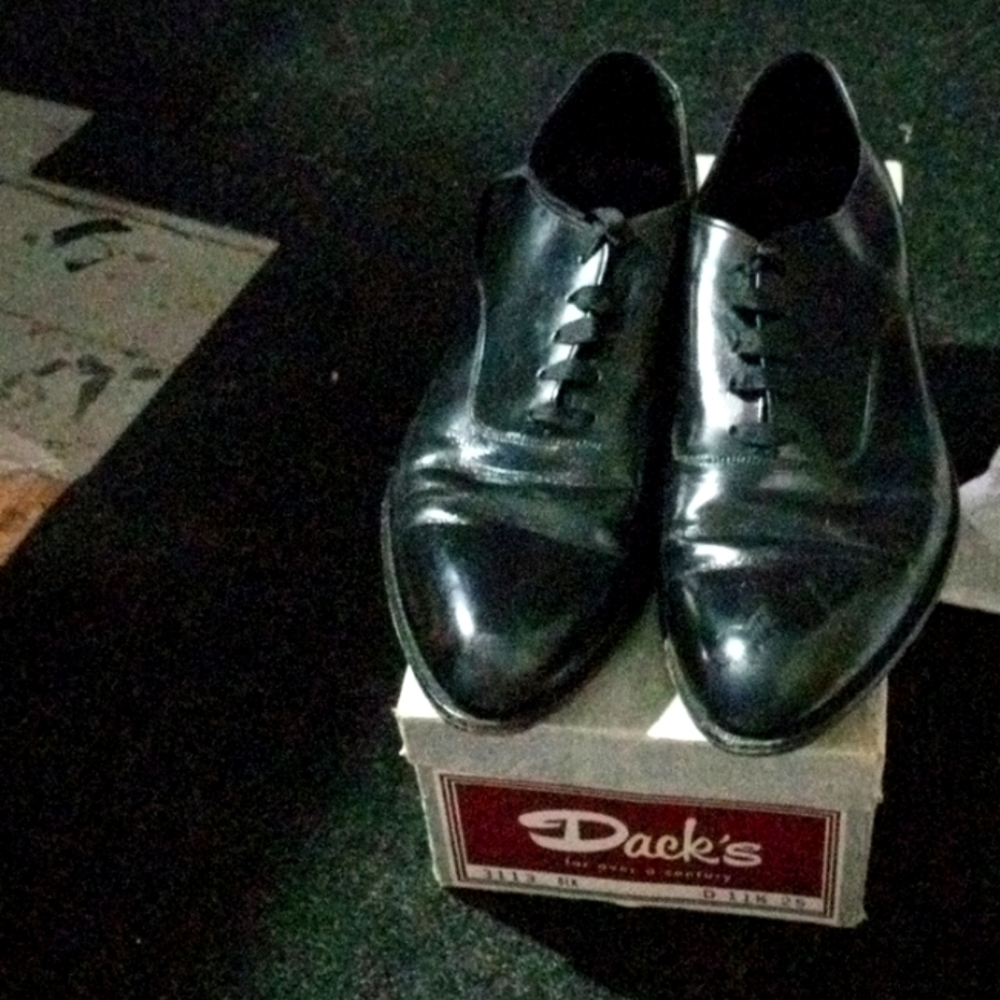 Dack 3113 Black Leather Goodyear wing tip size ,11
